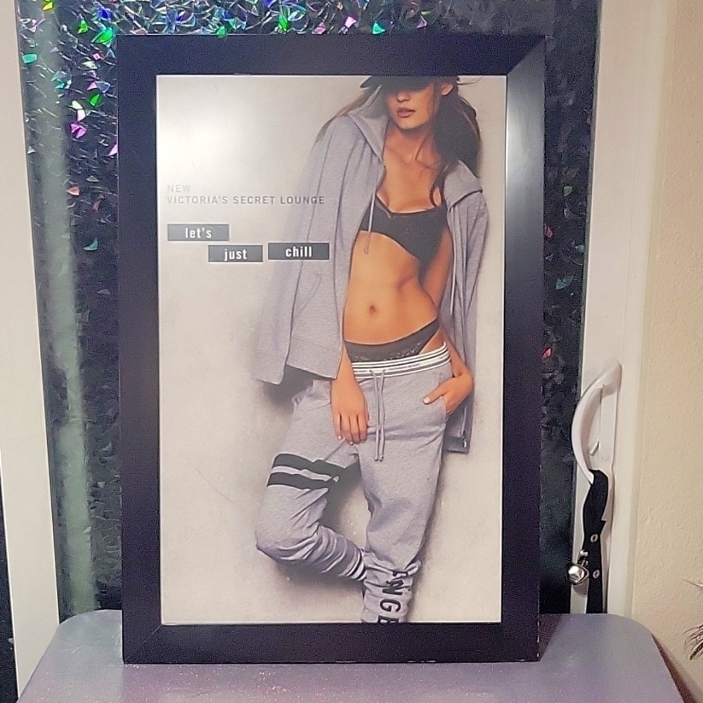 VS RARE Wall Picture/ Photo Display Poster Victoria Secret Lounge!